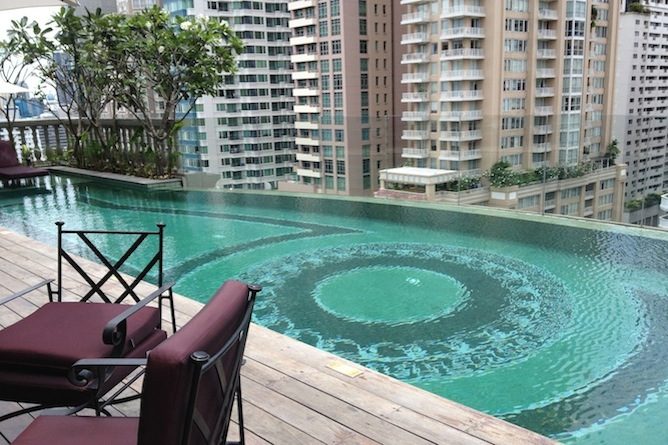 Swimming pool on the 19th floor