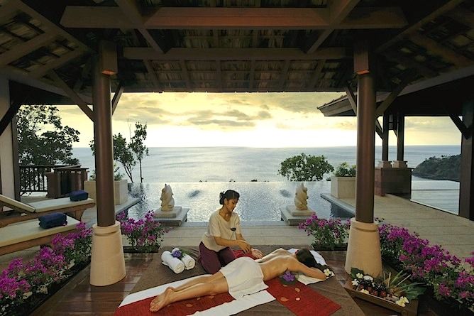 Enjoy a luxury spa treatment in the most idyllic setting