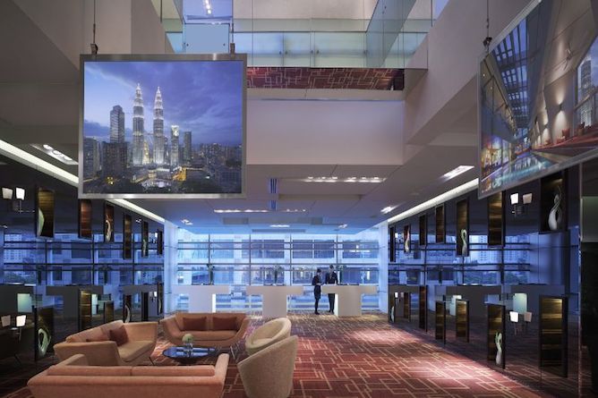 Hotel reception area