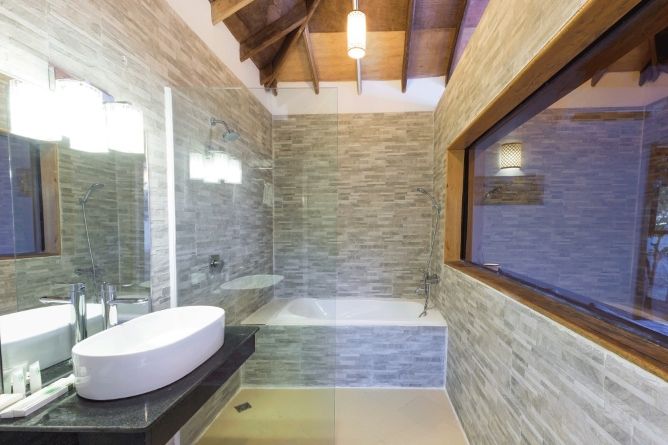 Typical villa bathroom