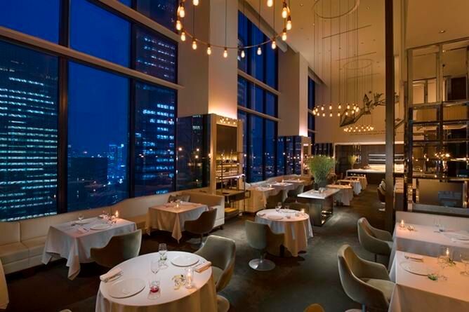 Collage fine dining restaurant