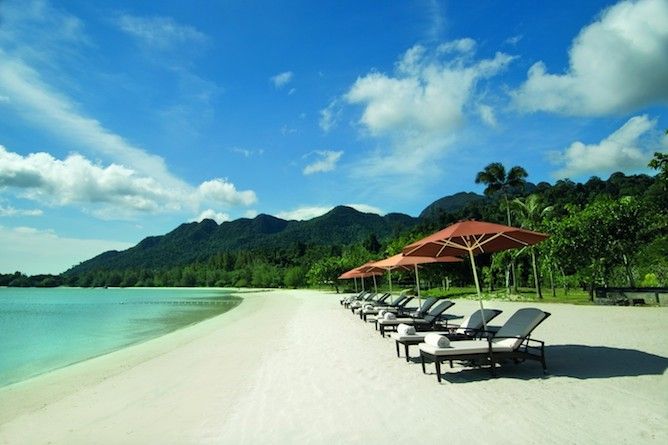 The beach along Pantai Kok