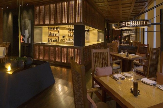 The restaurant interior