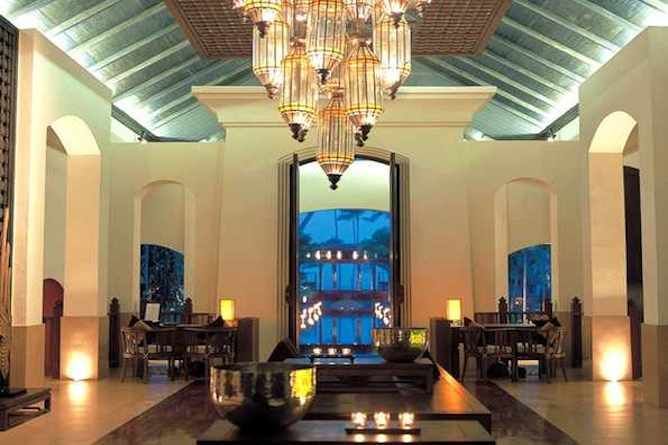 Hotel lobby & reception area