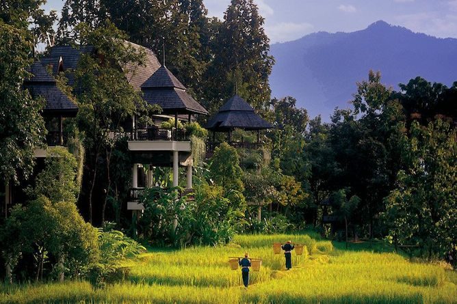 The breath-taking Four Seasons resort at Chiang Mai