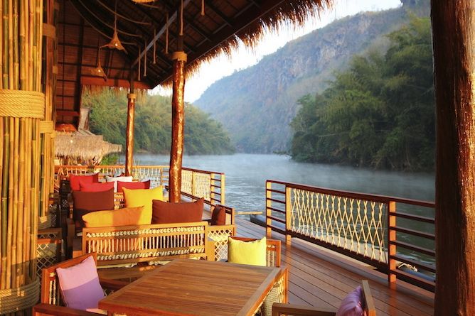 The restaurant with stunning views up the river
