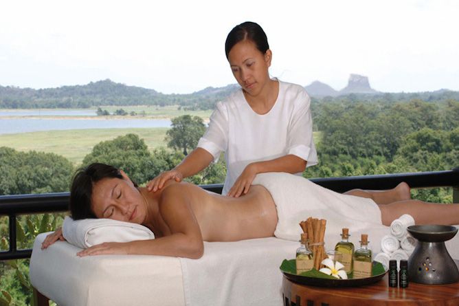 Enjoy a massage in the idylic surroundings
