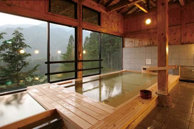 Views from the indoor onsen