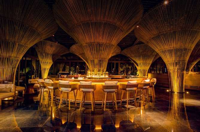 Natural bamboo is used in the Cofftee Club