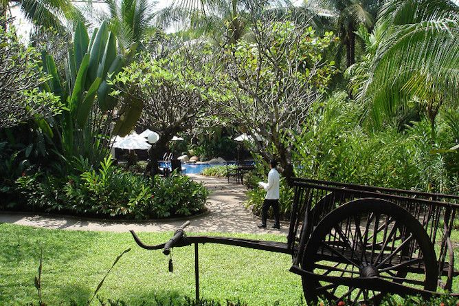 The extensive beautifully landscaped gardens