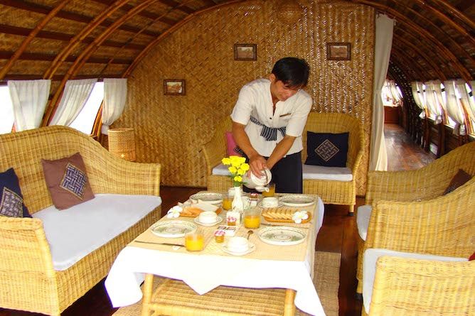 Breakfast onboard