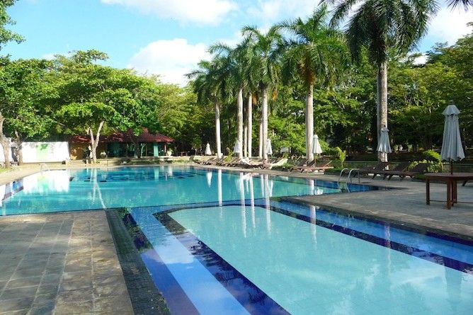 The swimming pool & sun terrace