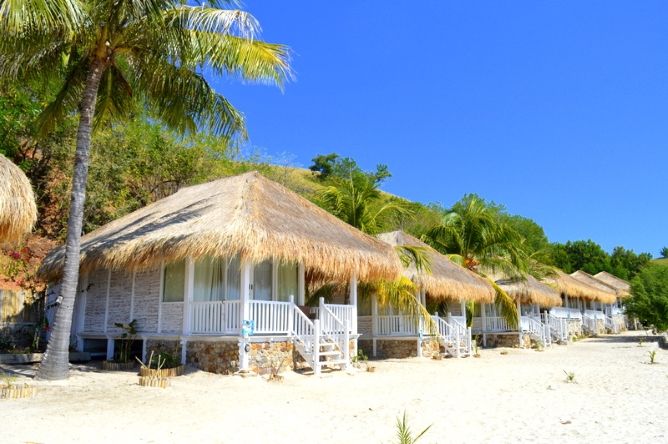 Seraya's beachfront setting