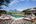 The swimming pool and pool deck