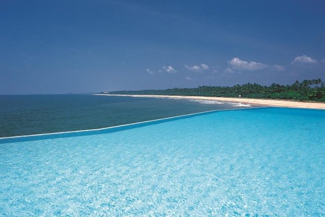 Views across the main infinity pool