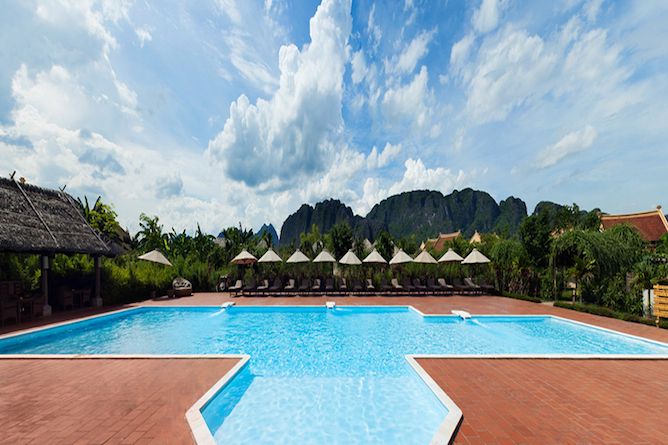 Resort swimming pool