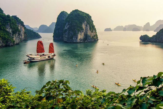 Cruising in Halong Bay