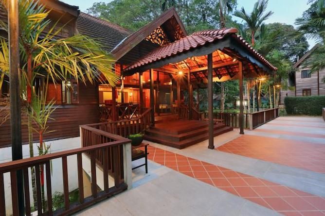 Resort entrance