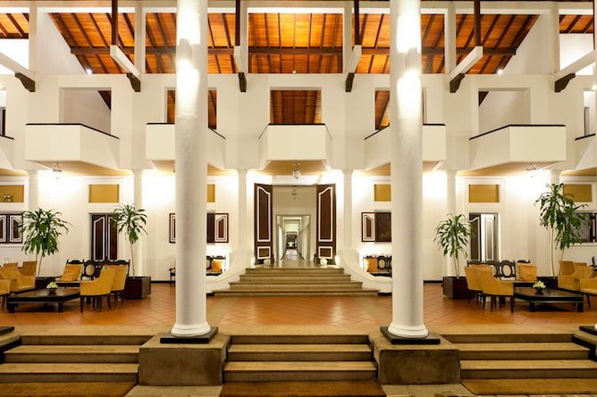 The resort lobby & reception area