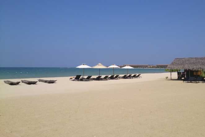The beach