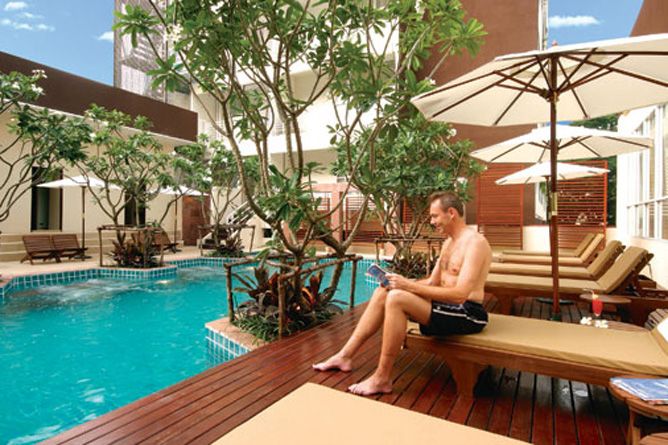 Swimming pool and deck