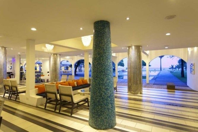 Hotel lobby & sitting room