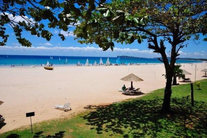 The beach