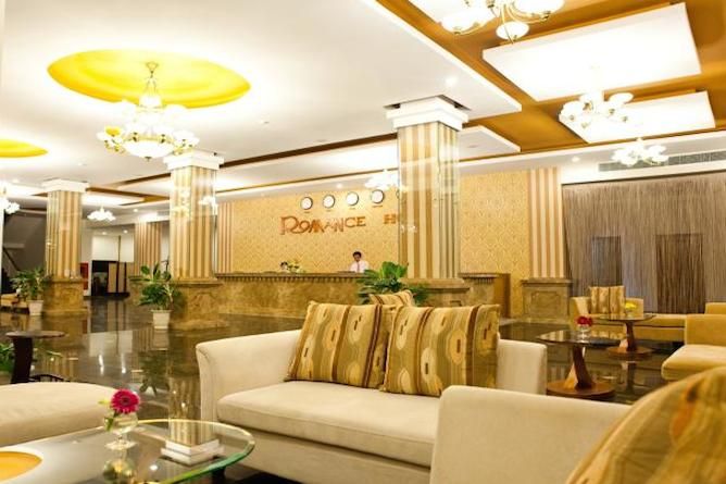 Hotel lobby & reception area
