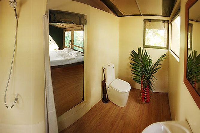 Spacious bathroom