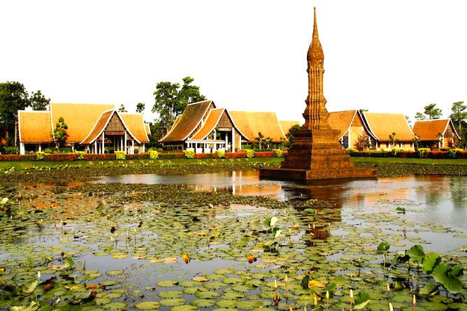 The boutique style Sukhothai Heritage resort