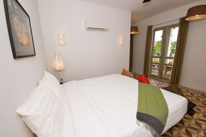 Suite bedroom with balcony