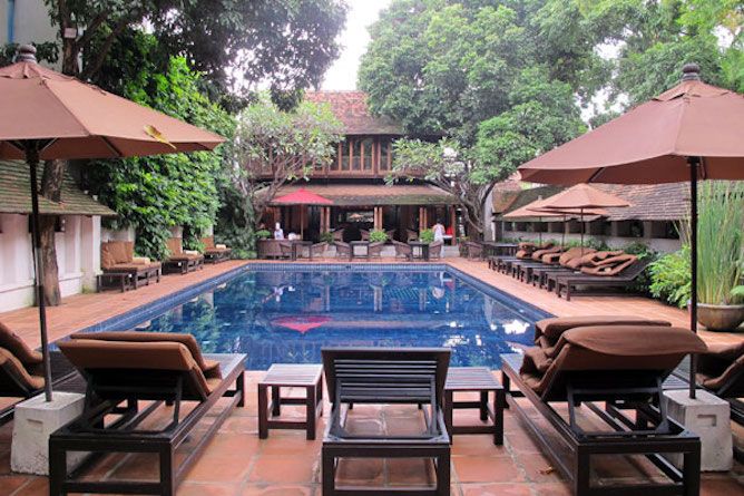 The swimming pool & sun terrace