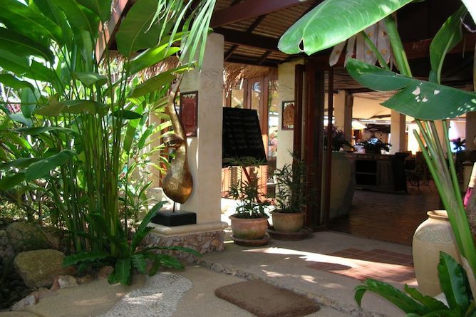 The resort entrance and reception