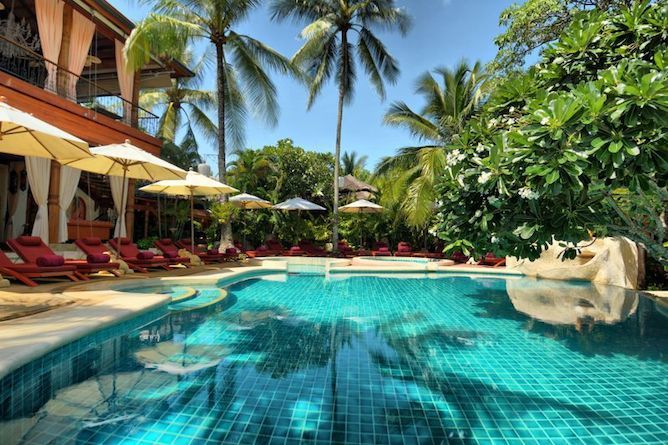 The swimming pool & sun terrace