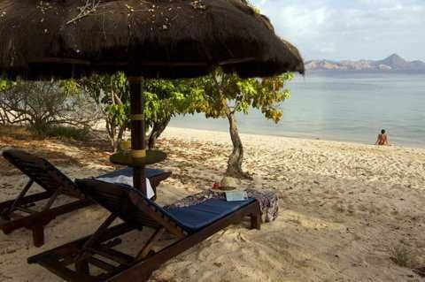 Loungers on the beach