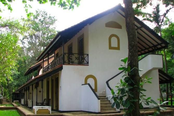 One of the lodges at the resort