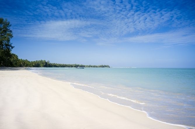 The exquisite private beach