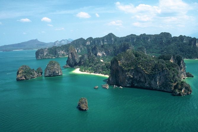 The Rayavadee is set in a stunning location overlooking the Andaman Sea