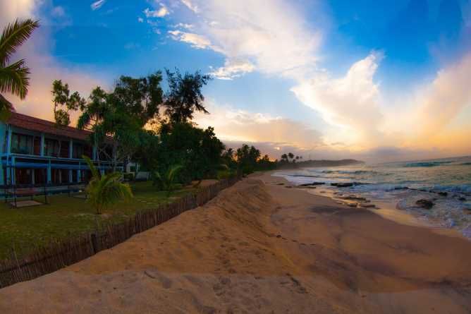 The beach