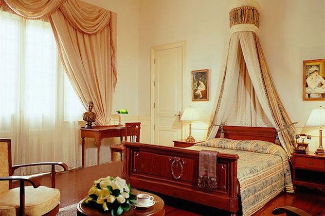 Hotel suite bedroom