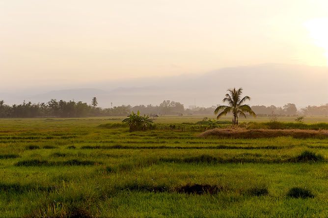 Beautiful countryside near Khum Lanna