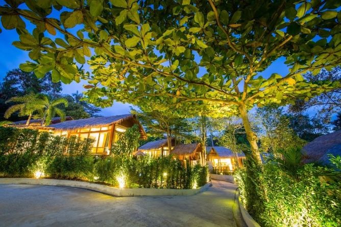 The resort's grounds
