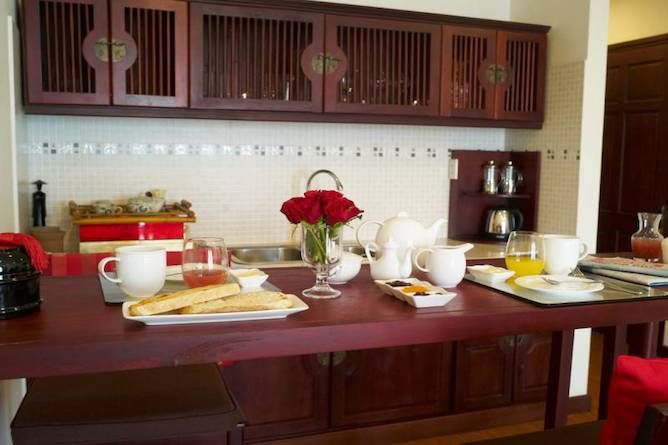 Hotel suite kitchenette