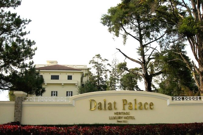 The luxurious Dalat Palace