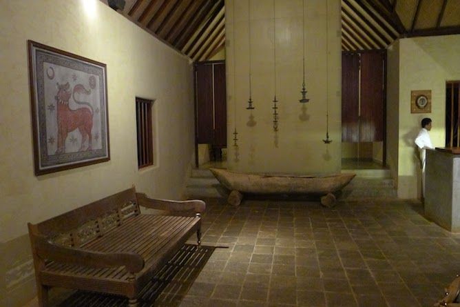 Resort reception area