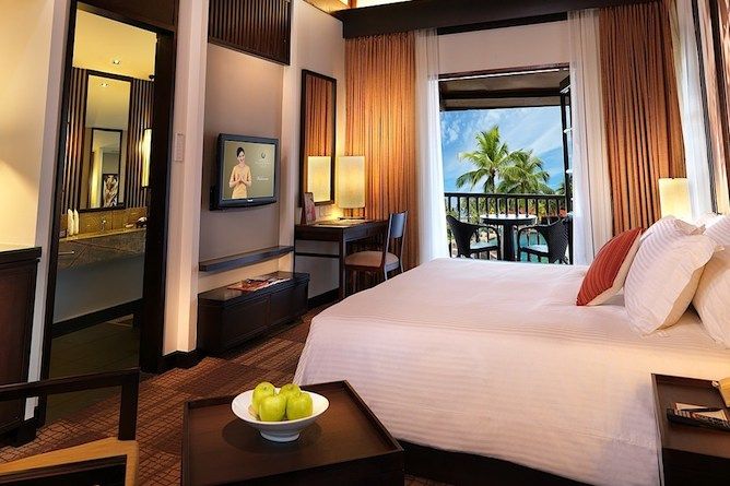 Pool view room