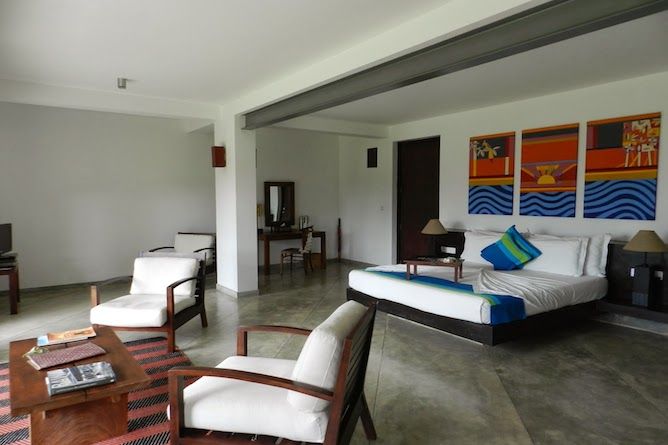 One of the spacious suites