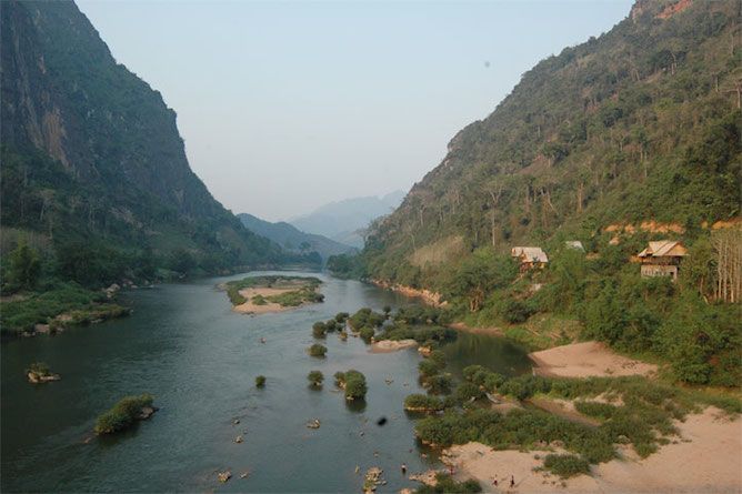 The picturesque Nam Ou River