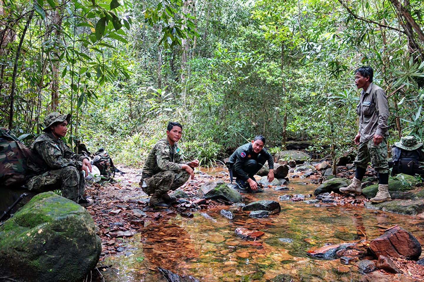Rangers in the Cardamom Mountains