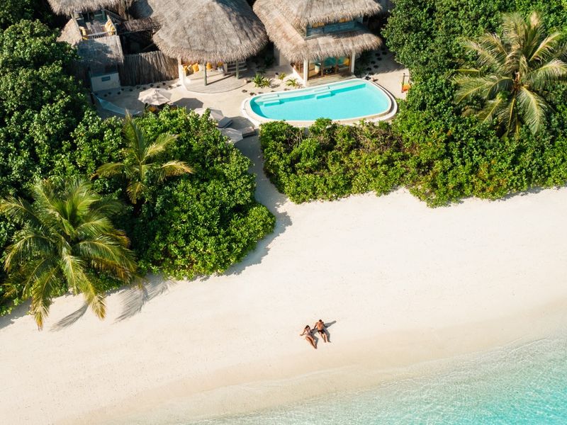 Two bedroom lagoon villa at Six Senses Laamu